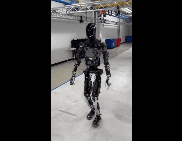 Optimus Humanoid Robot Walking Untethered