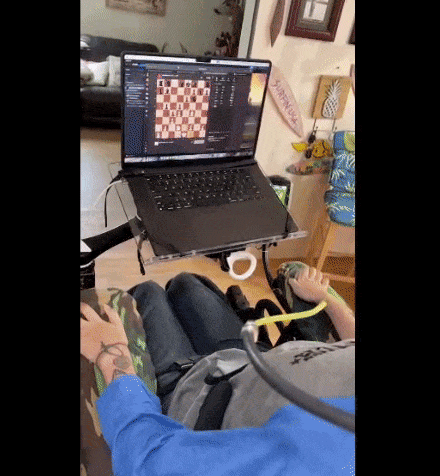 Noland Arbaugh Playing Chess with Neuralink